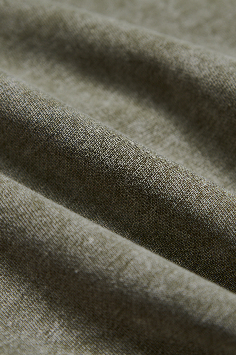 UNISEX厚磅洗水印花寬版TEE-綠色