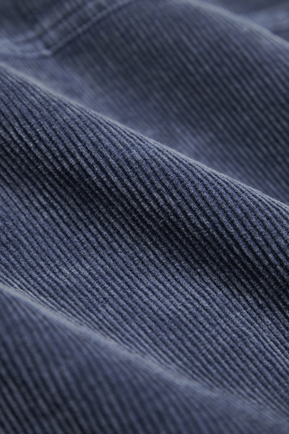 絨面直條紋理短版背心外套-藍色