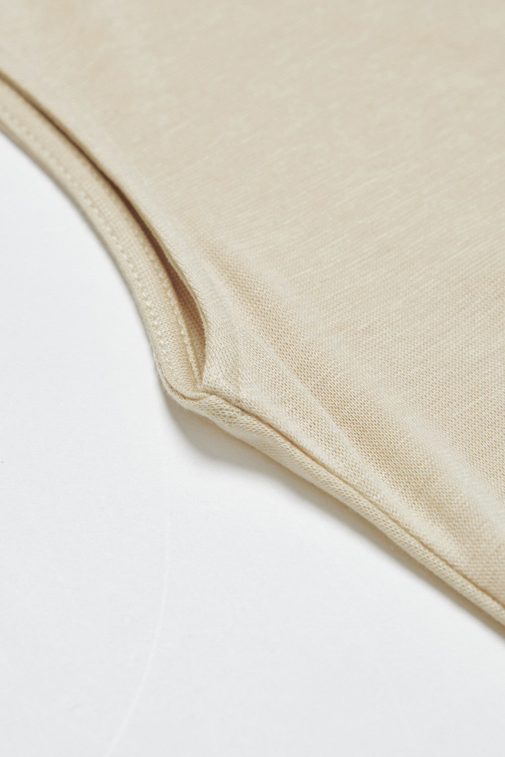 親膚透氣羊毛混紡鏤空挖背無袖上衣-卡其