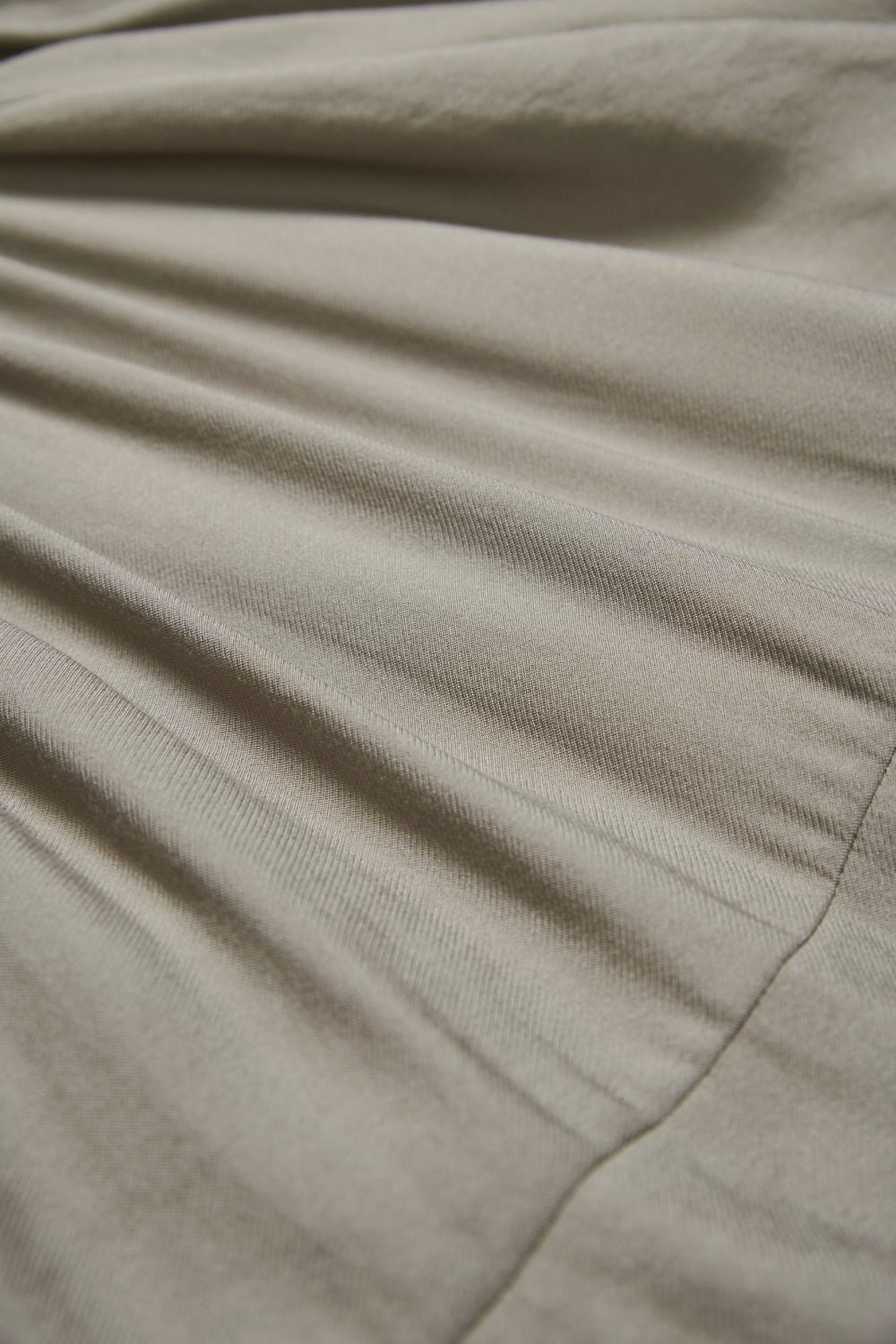 垂墜感抓摺小立領長袖外套-灰