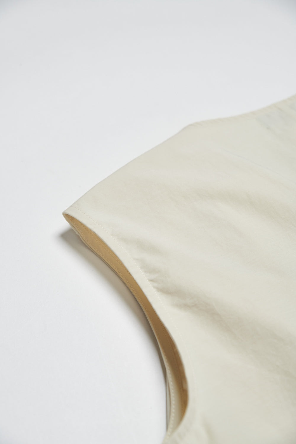 自然紋理面料垂墜領上衣-綠色