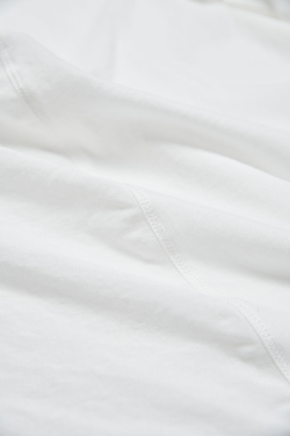 一字斜肩領兩面穿長袖Tee-白