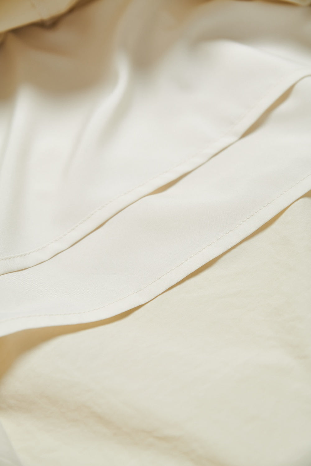 自然紋理面料鬆緊腰抓褶蓬蓬花苞裙-綠色