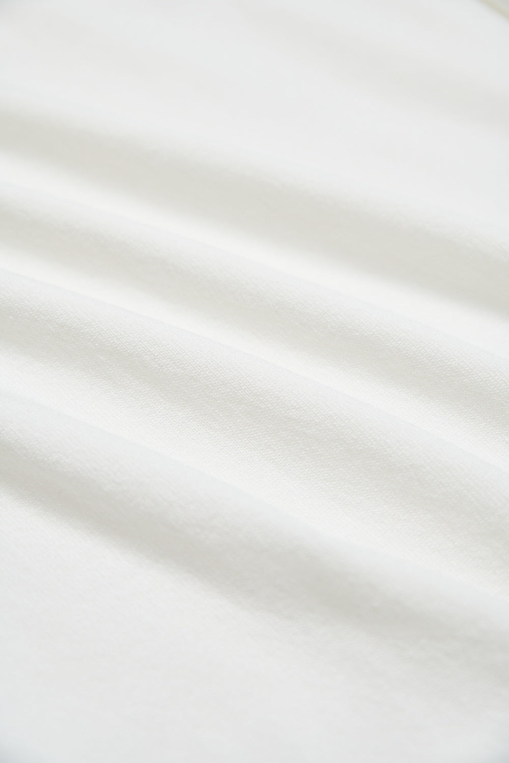 百搭捲邊裙襬針織長裙-白