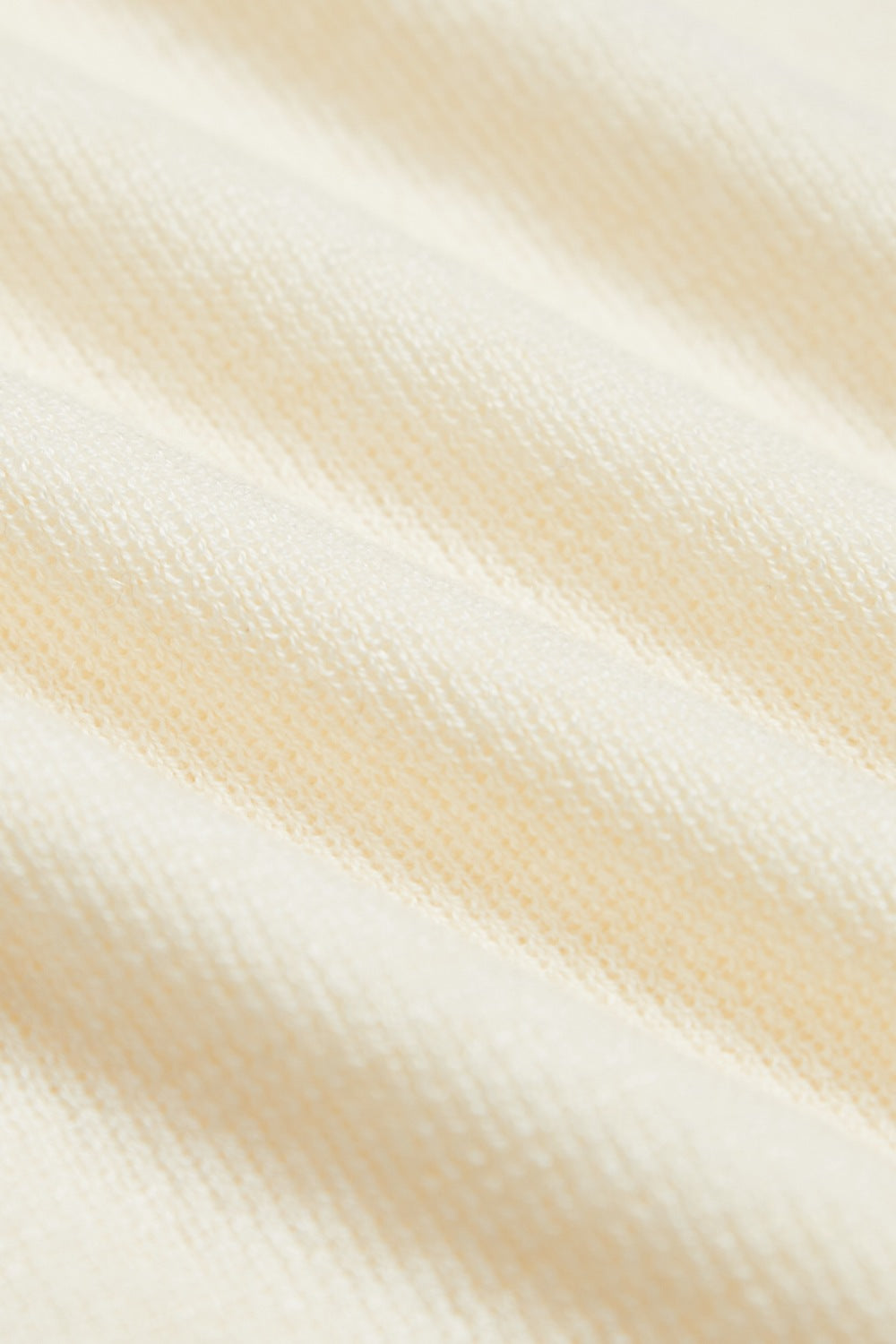 細肩帶柔感羊毛混紡修身針織背心-米