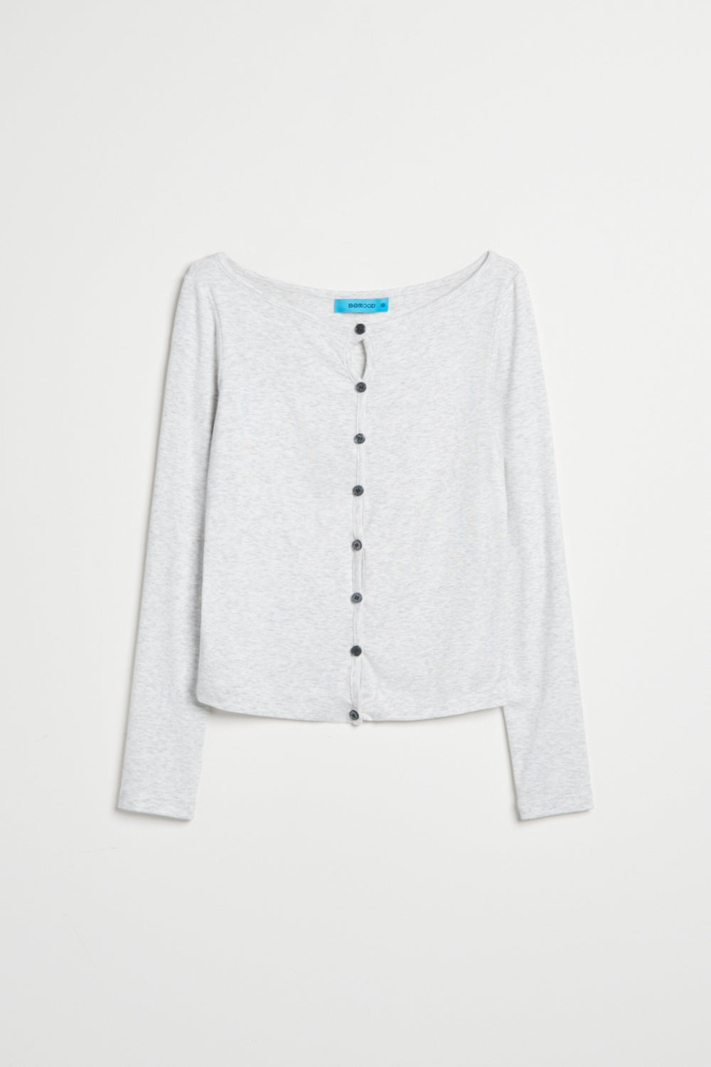 Q彈親膚前後兩穿式合身上衣-灰