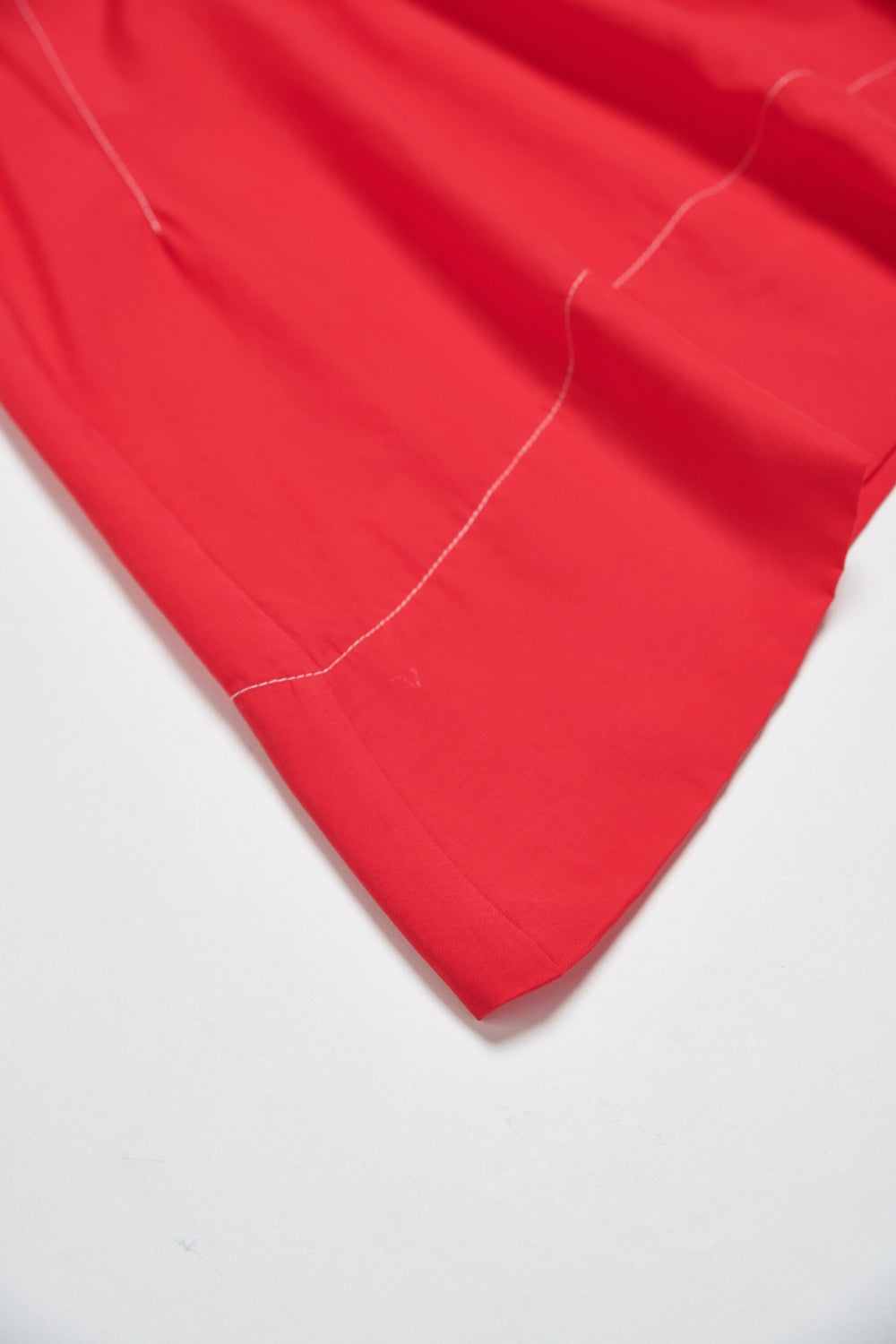 蝴蝶結造型傘襬無袖上衣-紅色