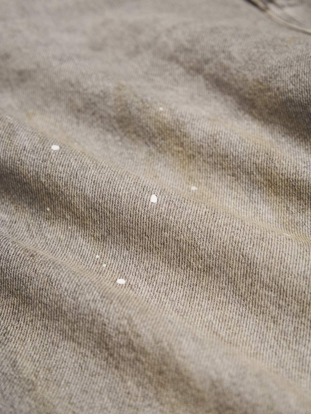低腰潑墨刷色工藝彎刀丹寧牛仔褲-灰