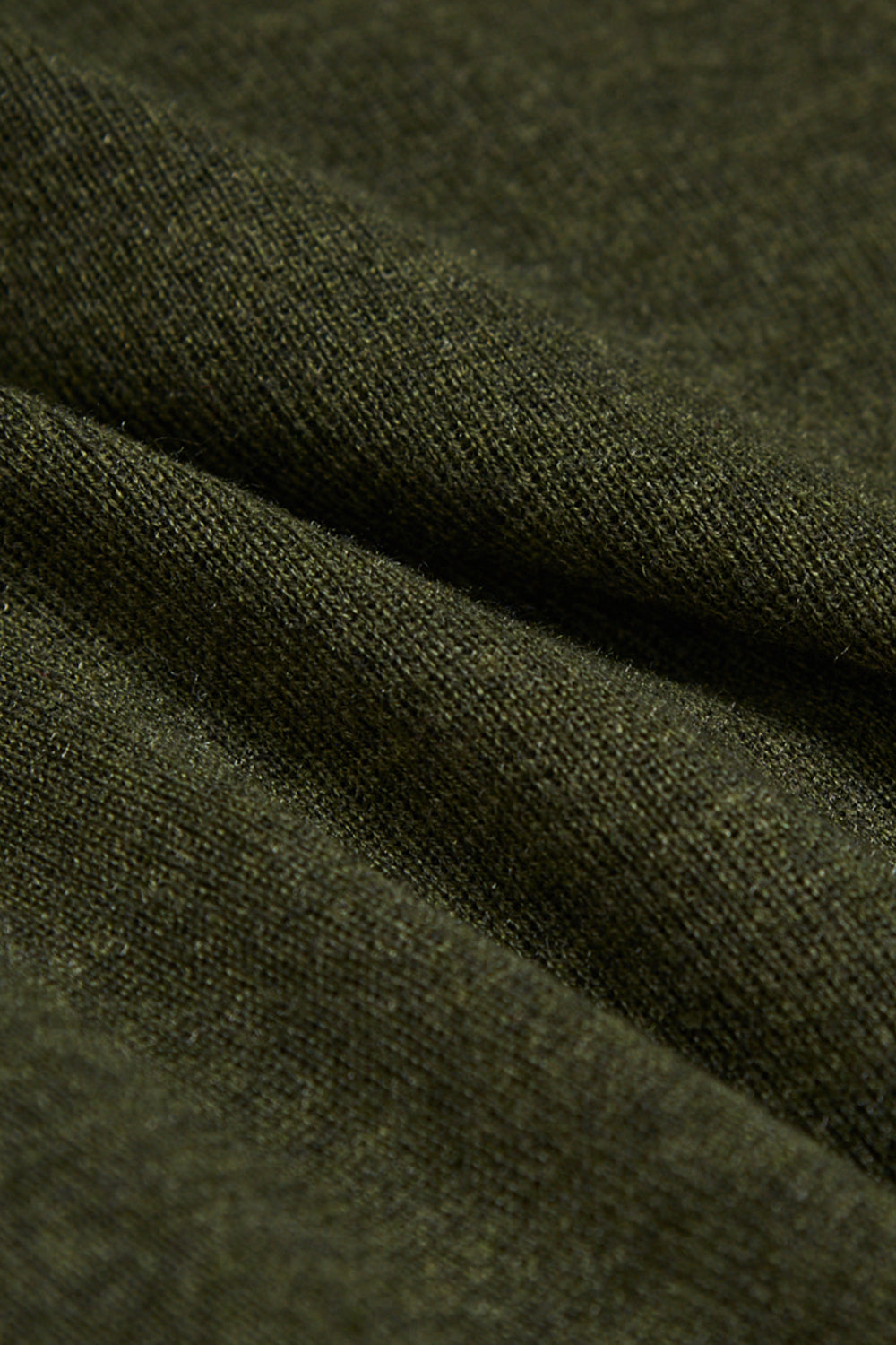 柔感小立領針織上衣-墨綠