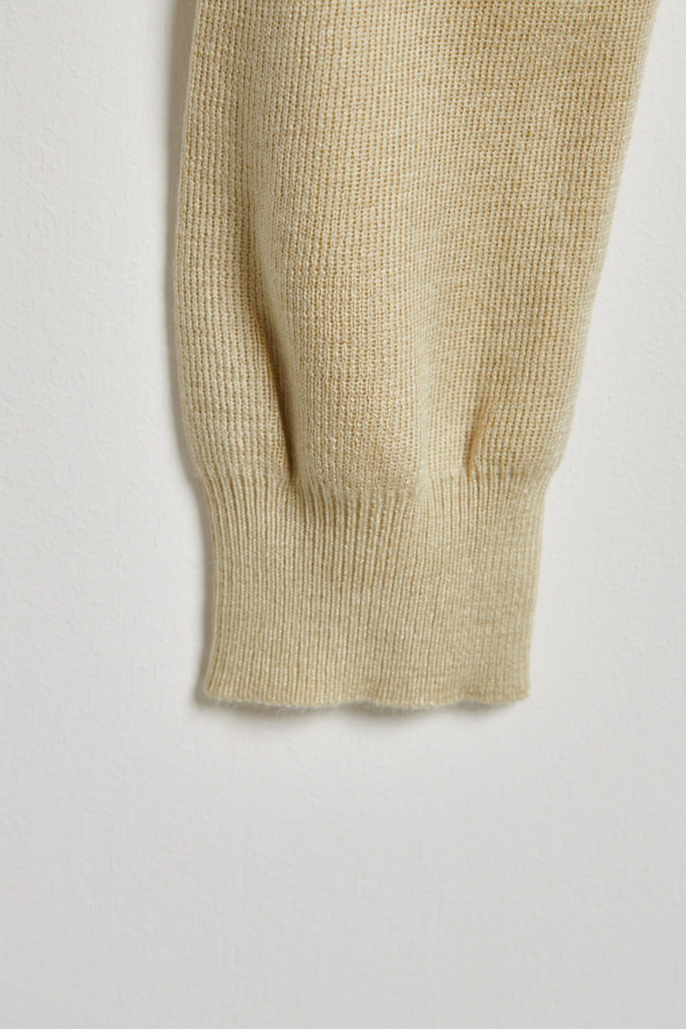 繞頸配色假兩件針織開襟外套-卡其