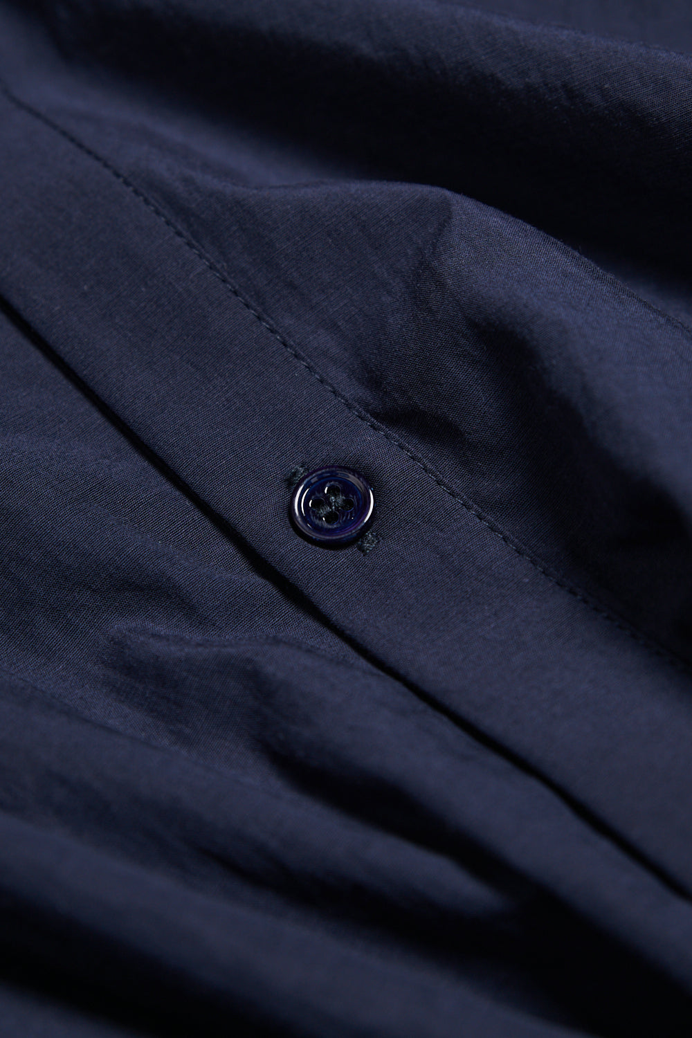 扭轉打褶襯衫-藏青