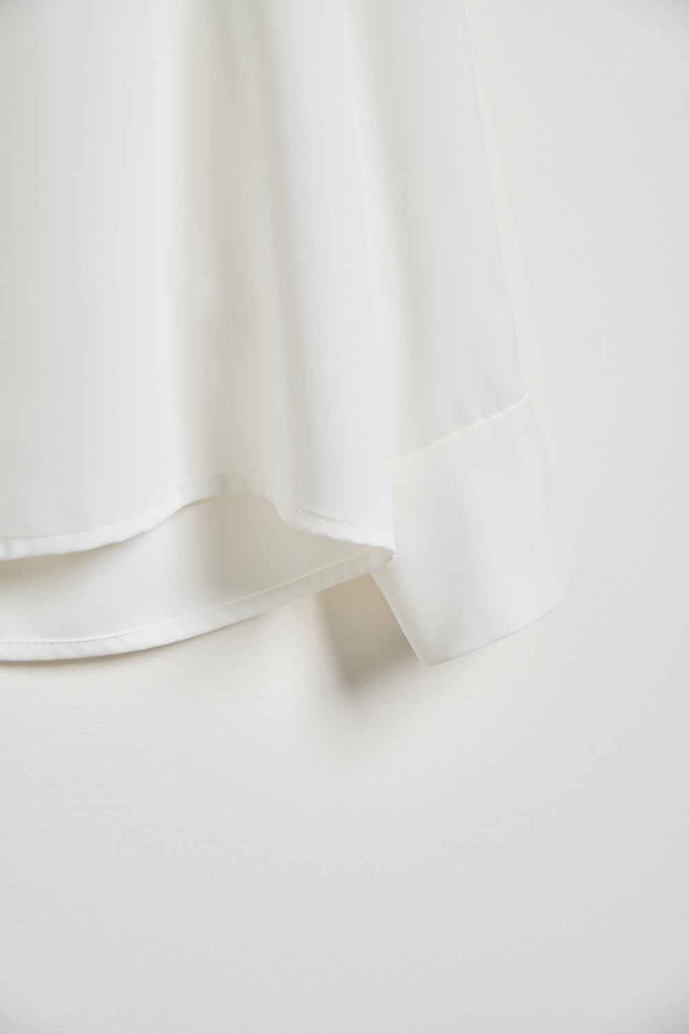 小立領繩結開襟上衣-白