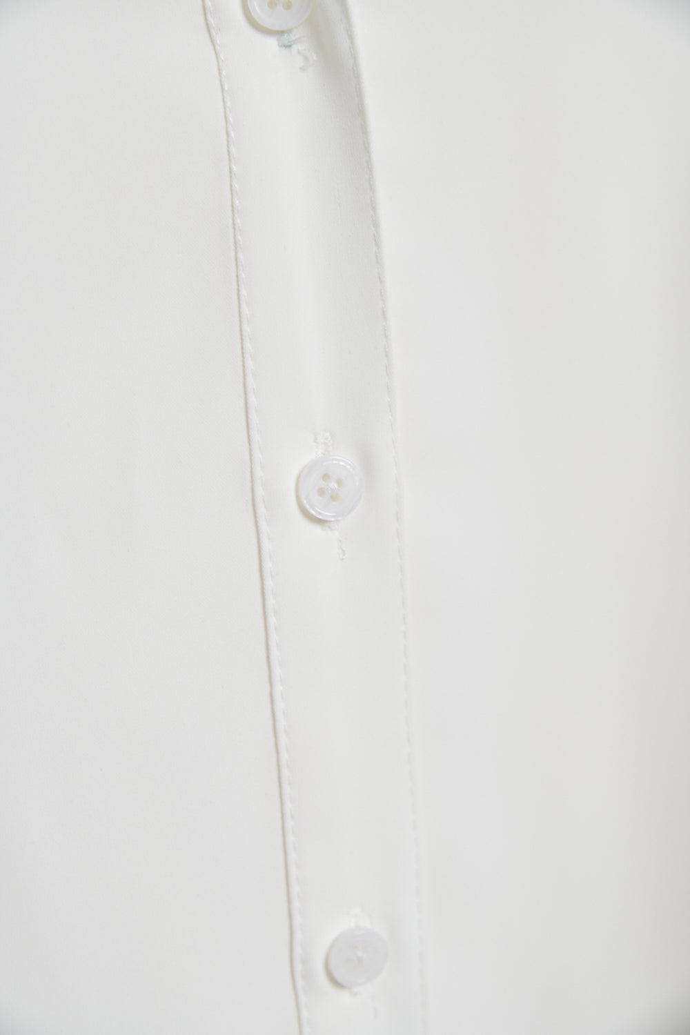 小立領繩結開襟上衣-白