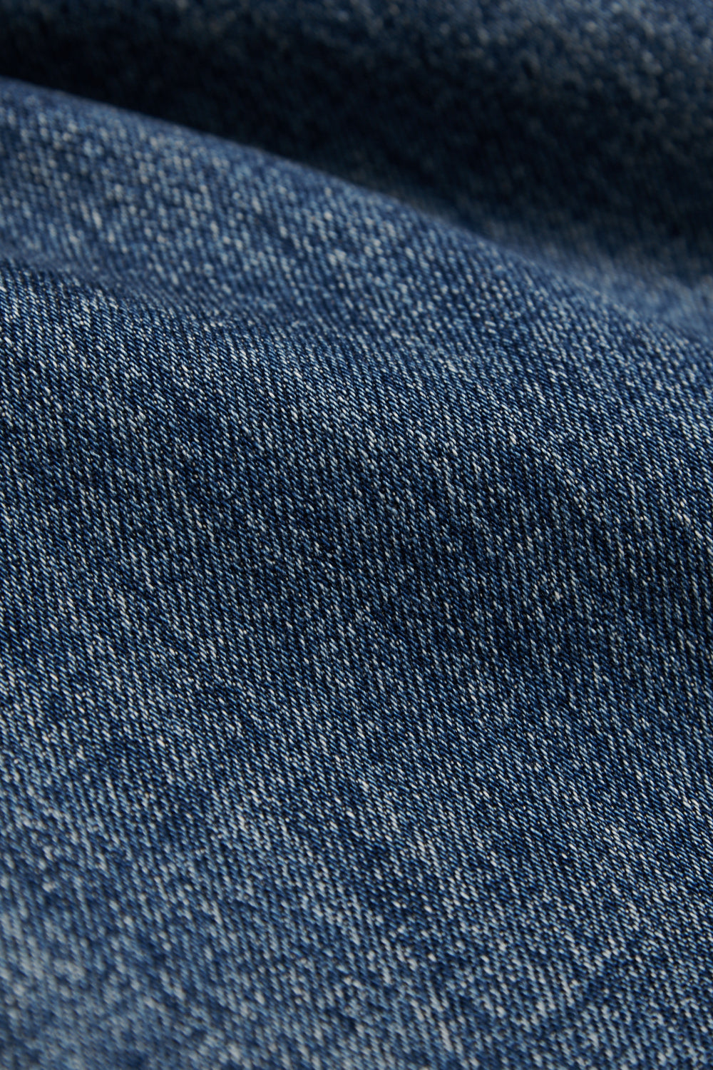 刷色水洗丹寧小喇叭褲-藍色