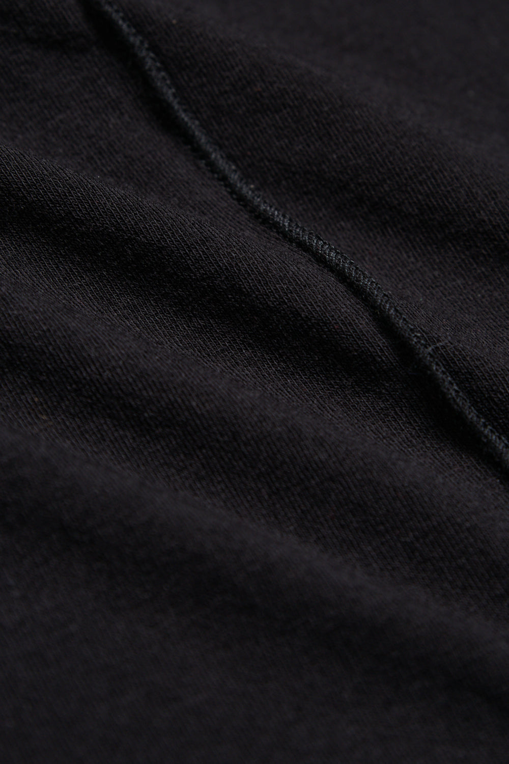 裝飾縫線圓領彈性好搭TEE上衣-黑