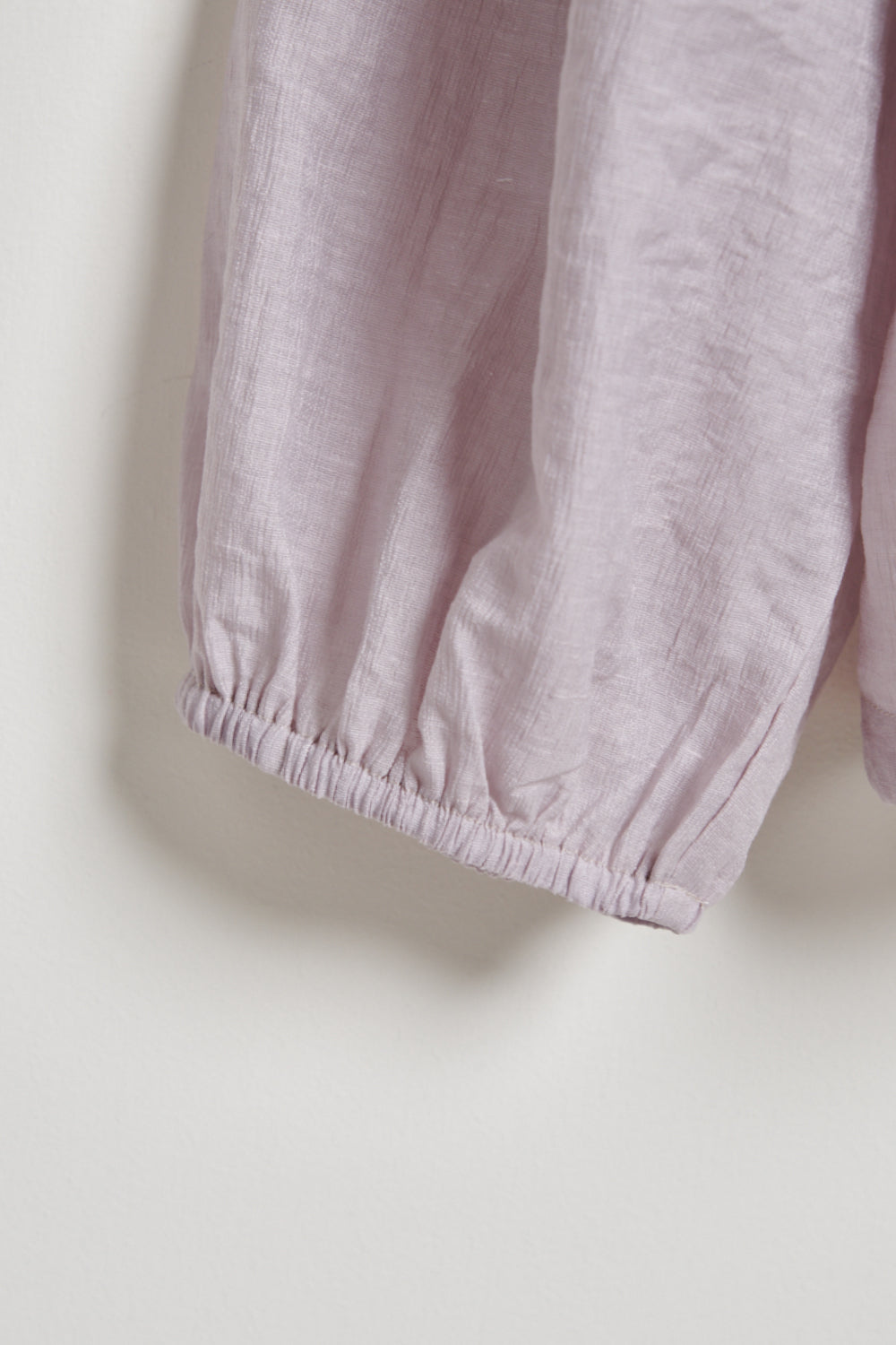 圓領開襟抽繩寬版上衣（附內搭背心）-粉