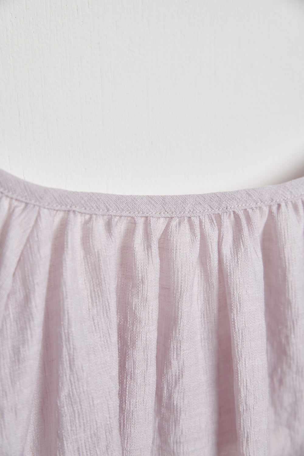 圓領開襟抽繩寬版上衣（附內搭背心）-粉