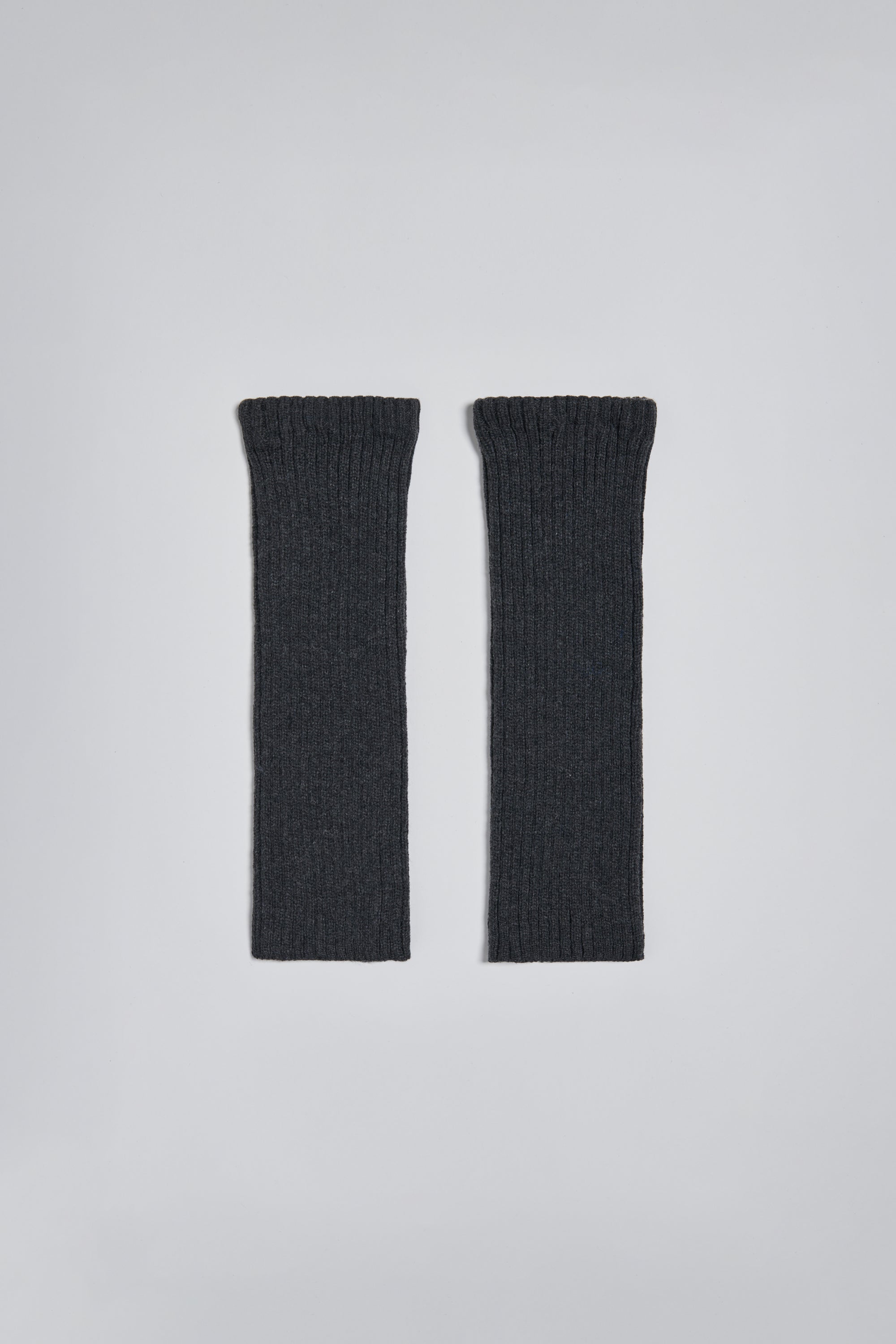 高筒粗針針織襪套-深灰