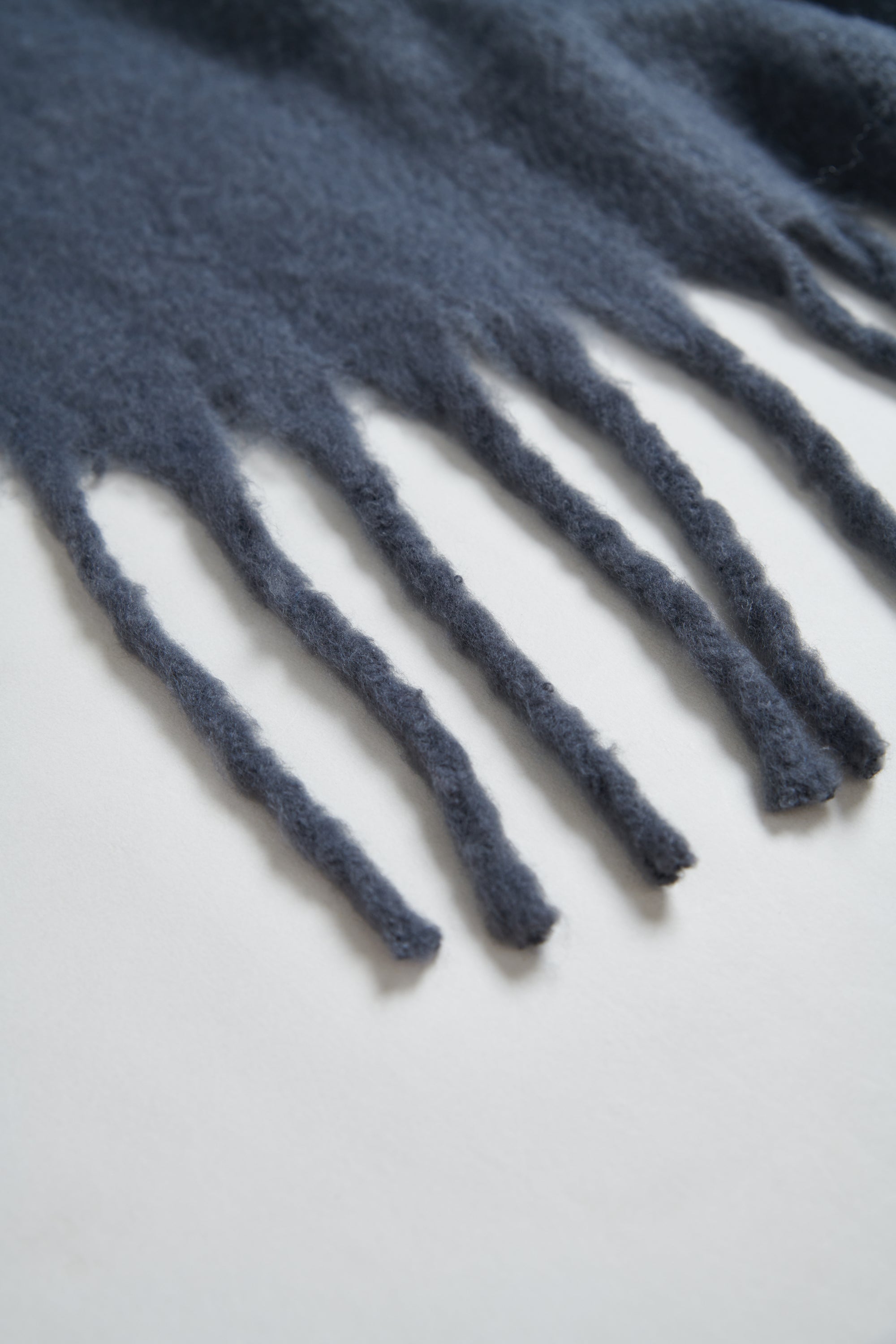 寬版流蘇大披肩圍巾-灰