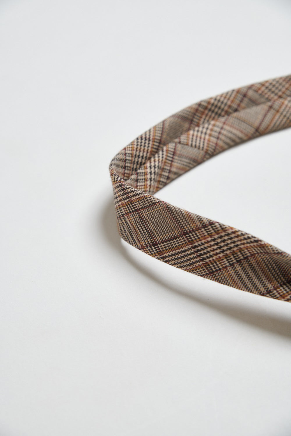 經典格紋造型領帶-咖