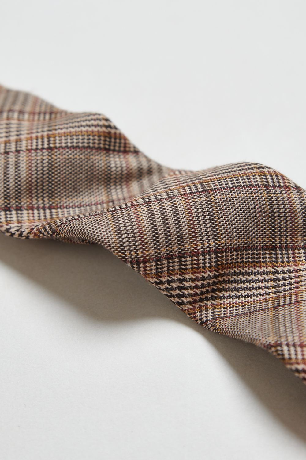 經典格紋造型領帶-咖