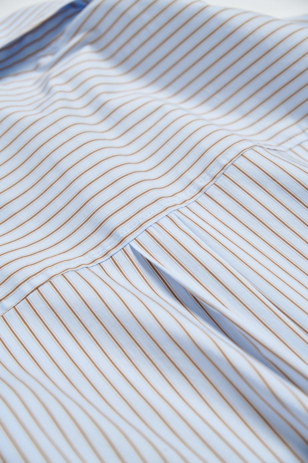 直條紋襯衫背心兩件組-藍色