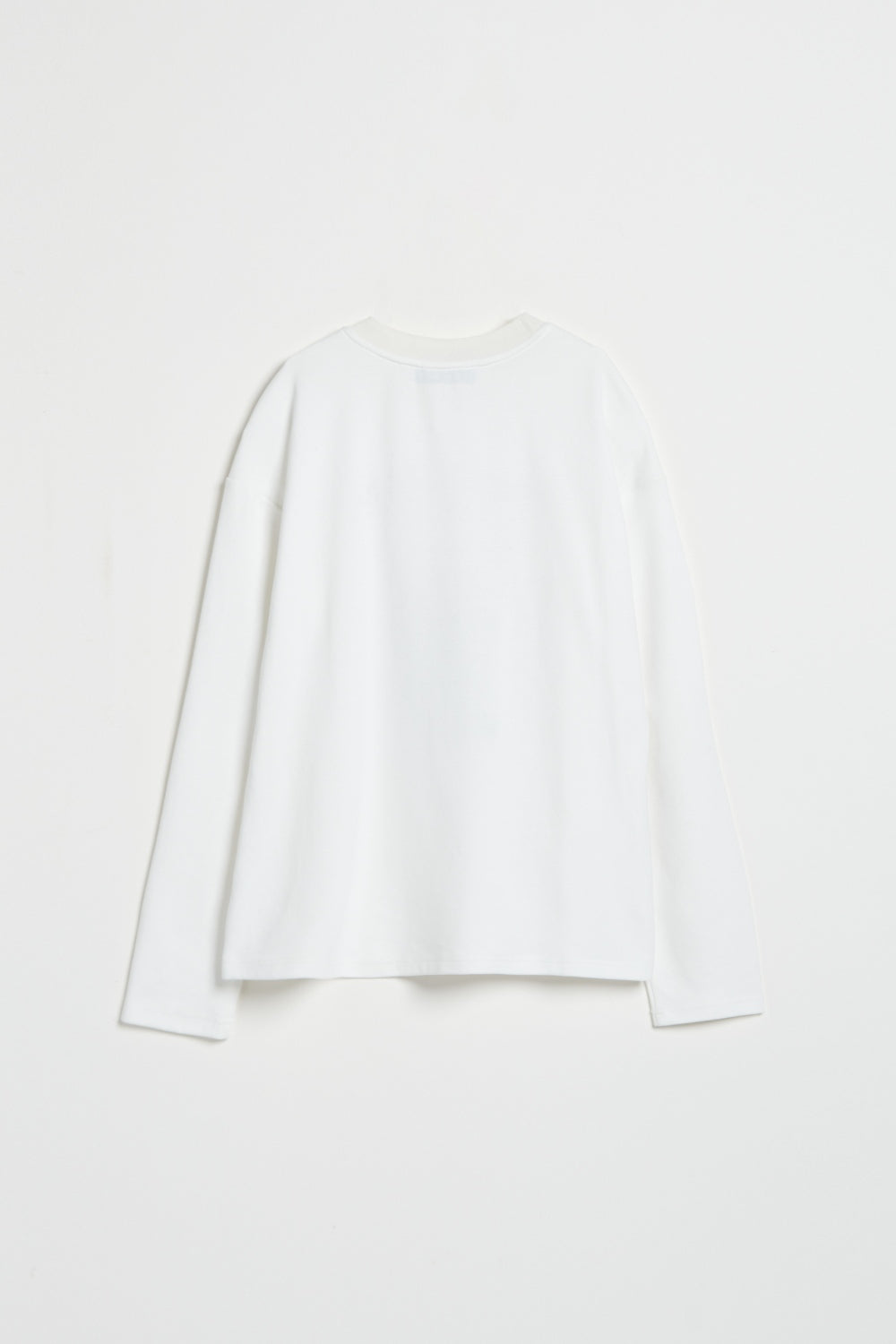 UNISEX男女共版-街頭感印花寬版TEE上衣-白