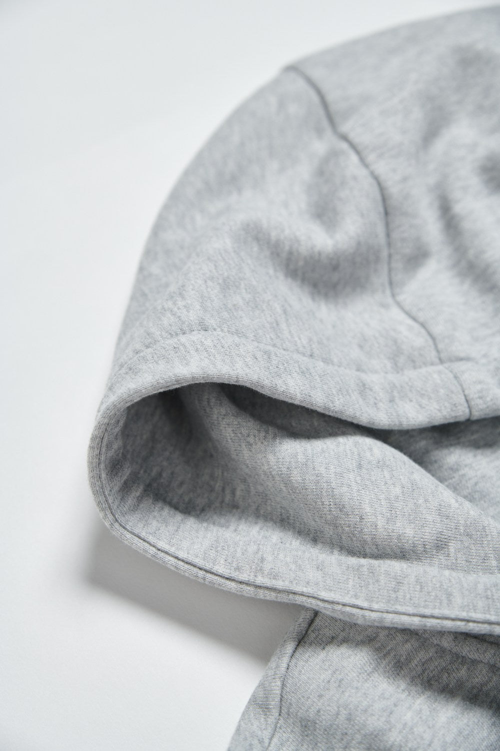 連帽剪接落肩袖寬版外套-灰