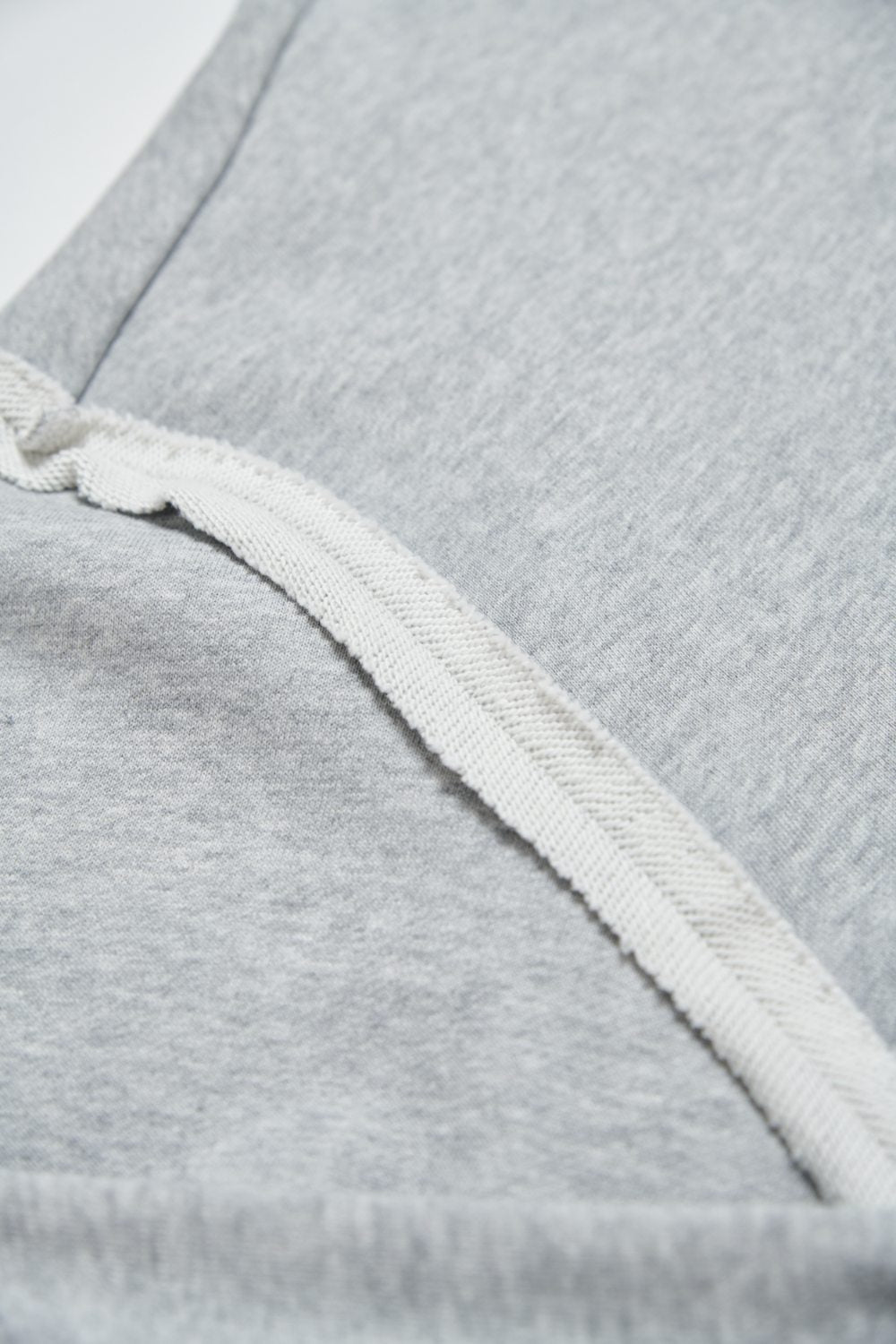 連帽剪接落肩袖寬版外套-灰