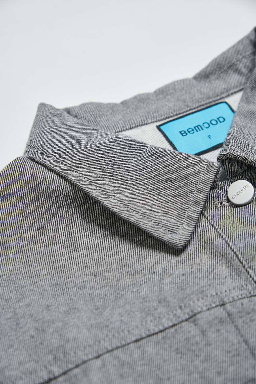 造型車折洗水斜紋外套-深灰