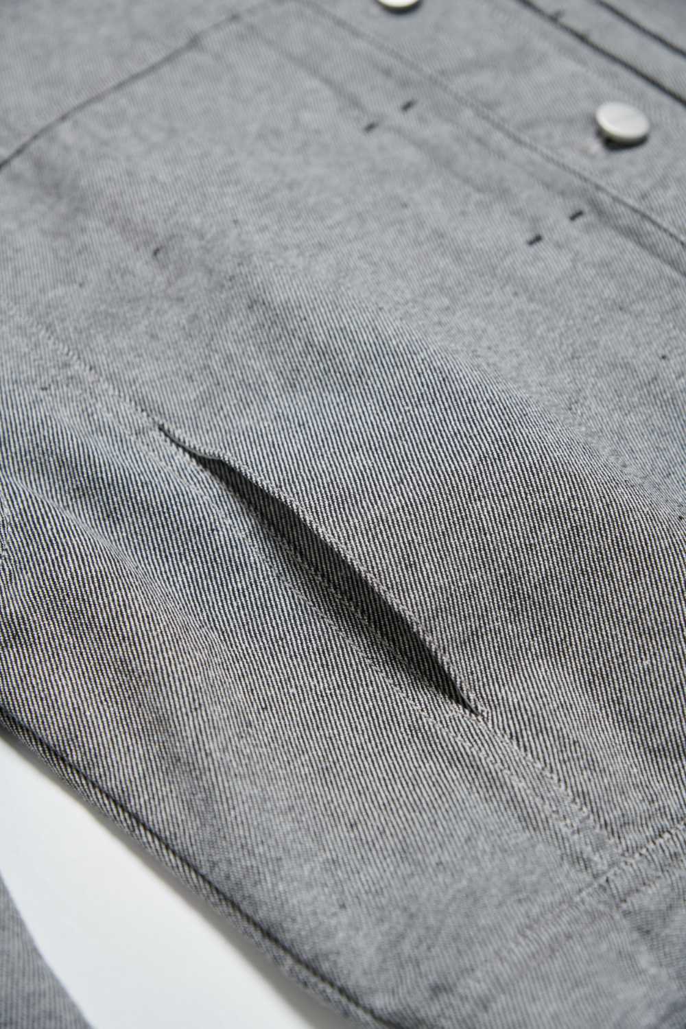 造型車折洗水斜紋外套-深灰