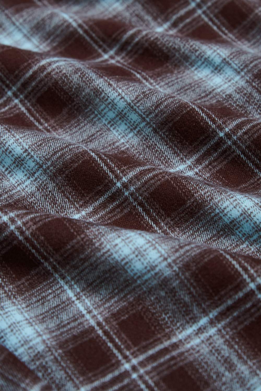 寬長版格紋襯衫(附造型三角巾)-咖