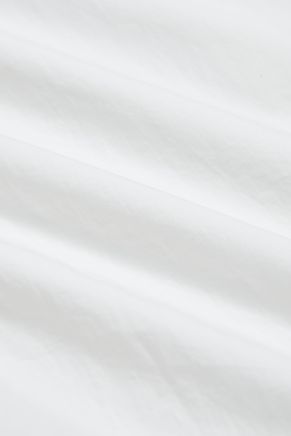 雙層荷葉造型長版襯衫-白