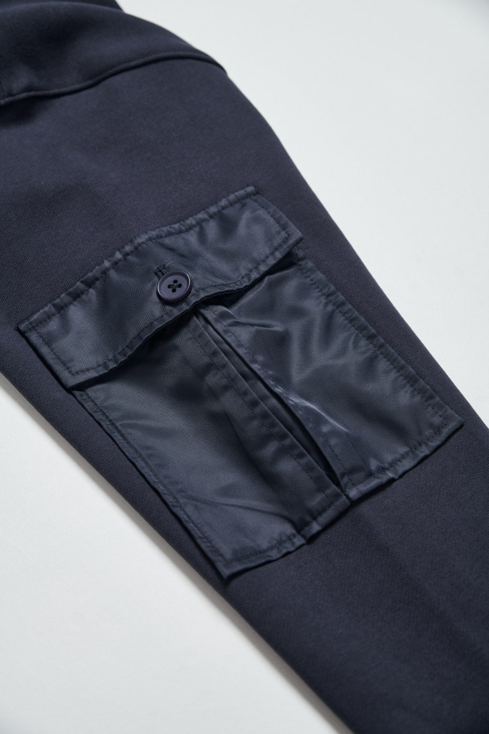 造型口袋短版上衣-藍