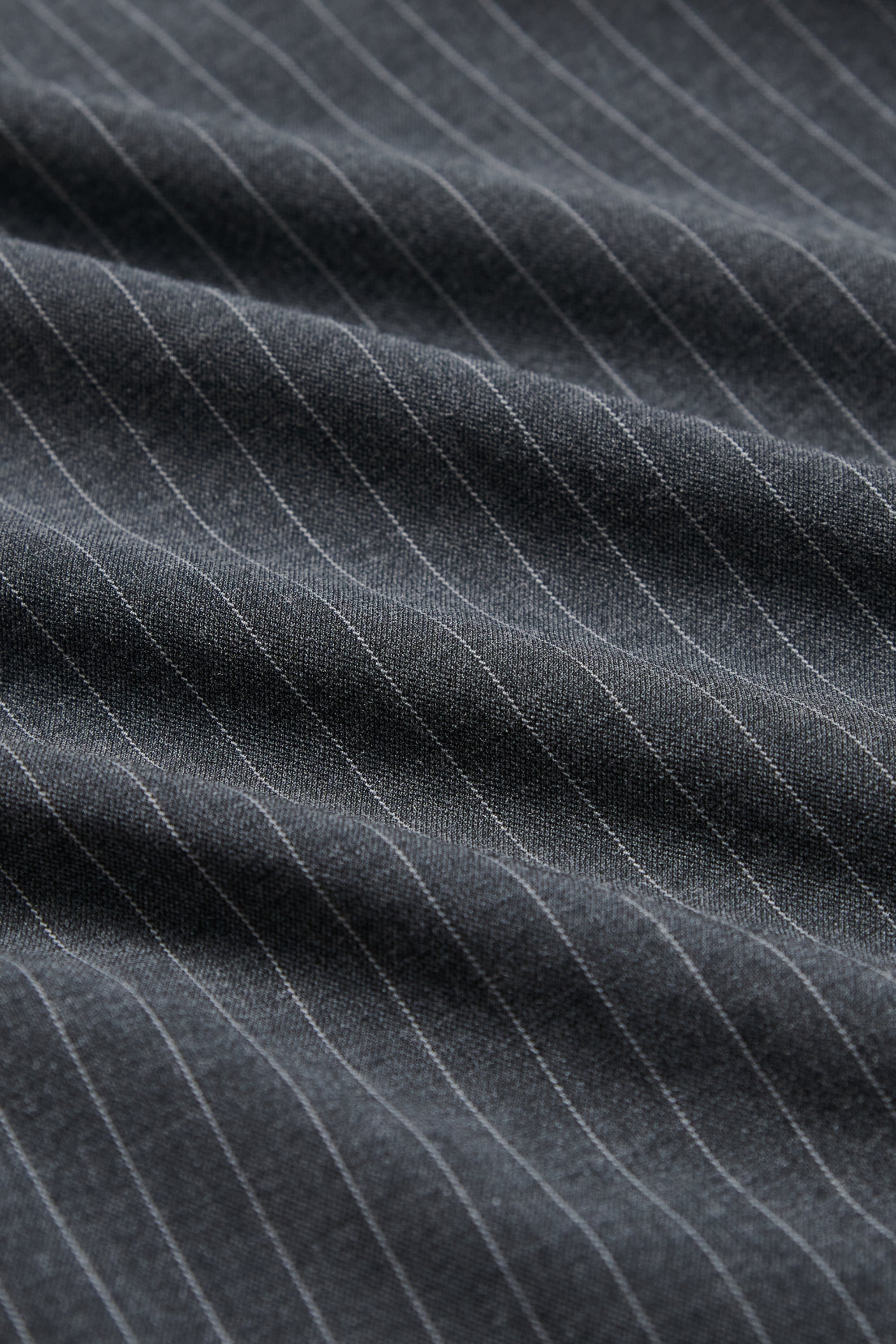 直條紋層次褲裙-灰