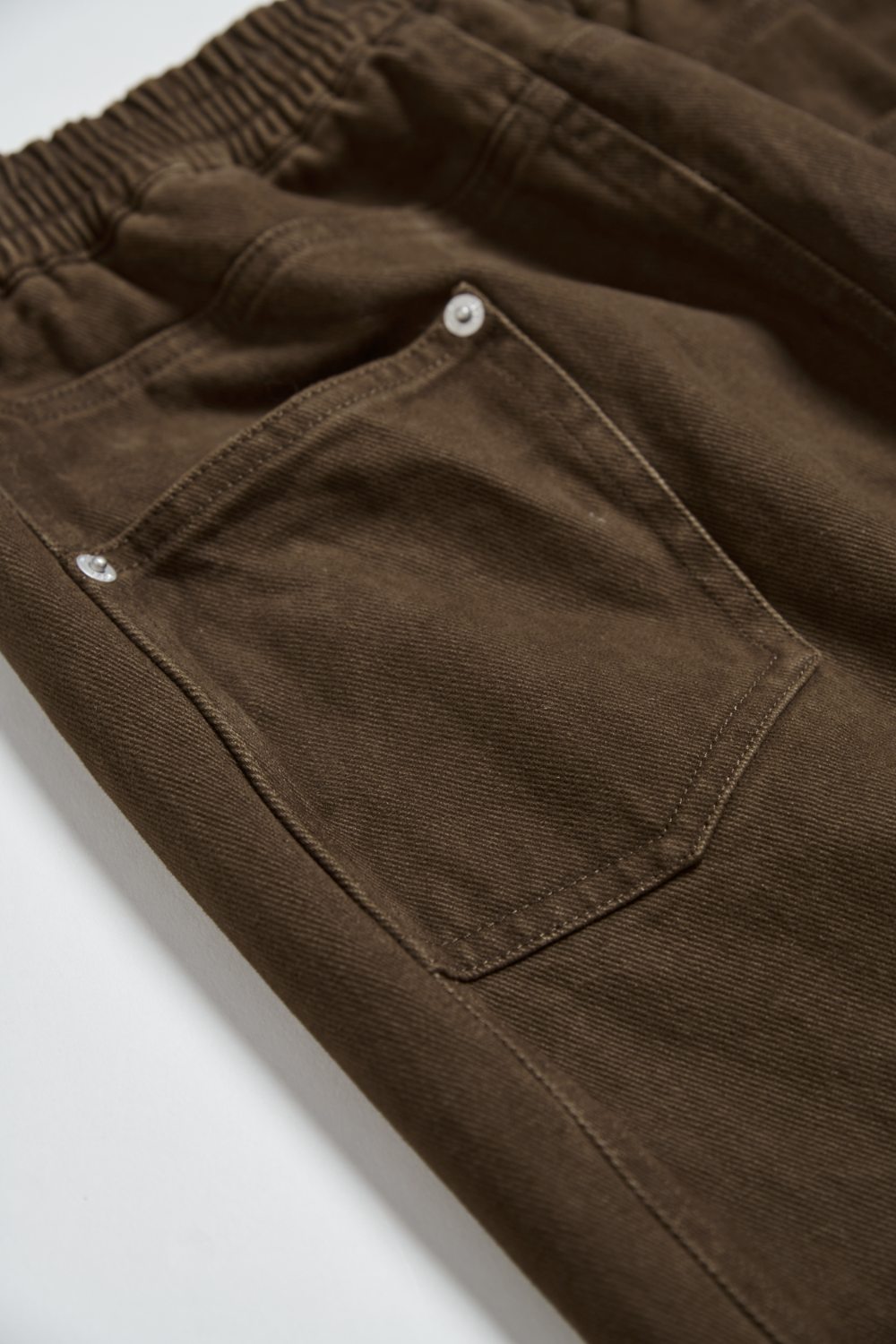 絨面抽鬚斜紋ALINE長裙-咖